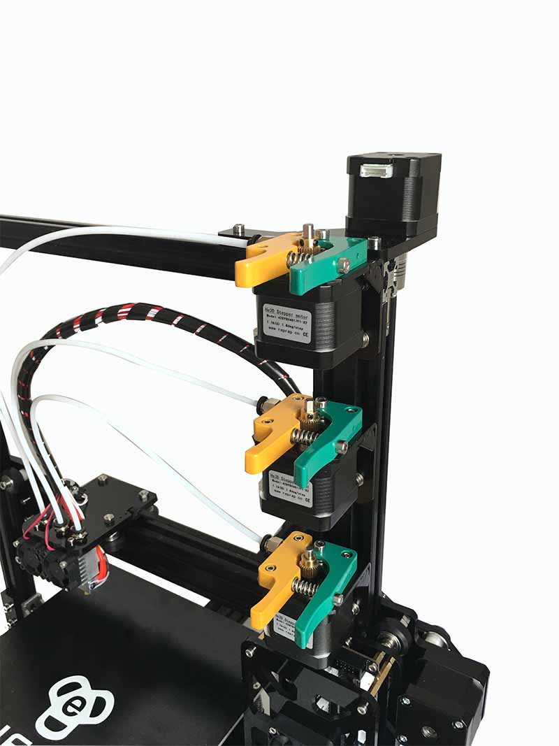 HE3D Ei3 Multi Extruder 3D Printer Kit with 2 Free Rolls of Filament ...