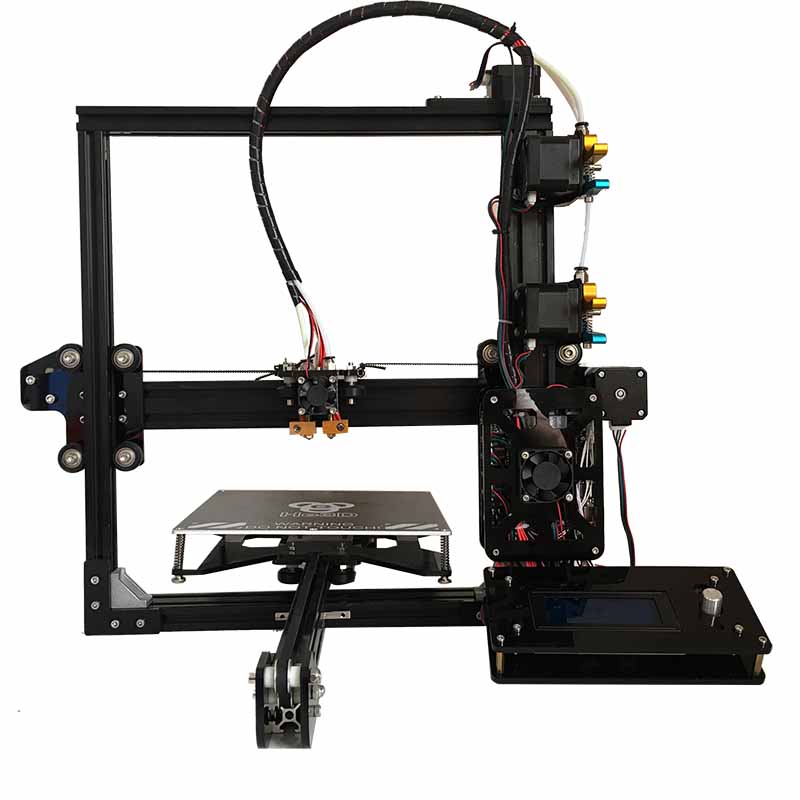 HE3D Ei3 Multi Extruder 3D Printer Kit with 2 Free Rolls of Filament